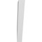 Ekena Millwork 3-in. W x 16-in. D x 22-in. H Traditional Architectural Grade PVC Knee Brace BRCP03X16X22TRA - alternate 4